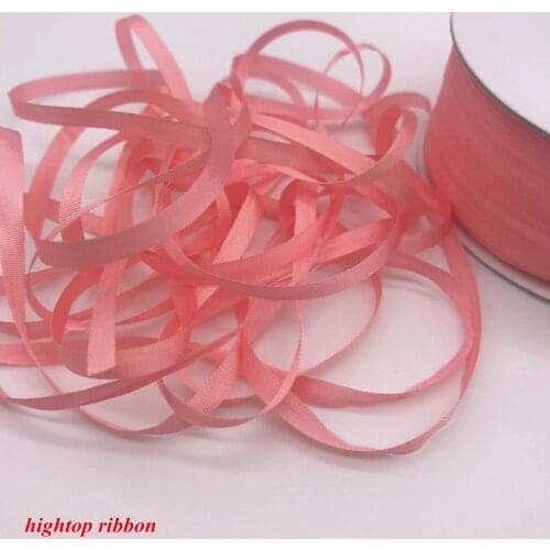 New arrival color 4mm silk ribbon 100% Real Pure Silk Ribbon for Embroidery Handcraft