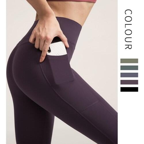 New Hip-lifting Sports Pant Tight-fitting Yoga Short High-waist Fitness Clothing Double-sided Sanding Sports Leggings Fitness