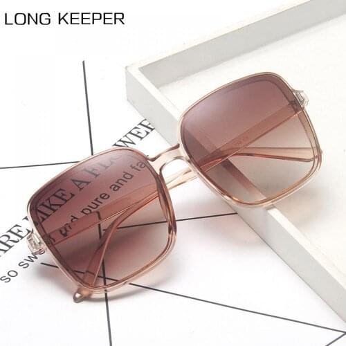 Oversized Square Sunglasses Women Luxury Brand Designer Vintage Shades Sun Glasses Classic Eyewear for Ladies UV400 Big Frame