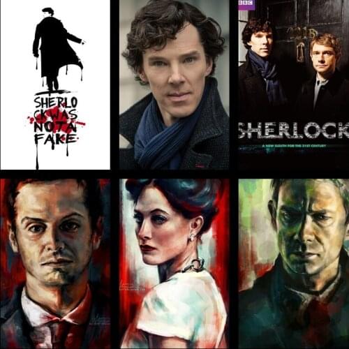 Sherlock Season 3 TV series terrorist Poster personality decoration painting