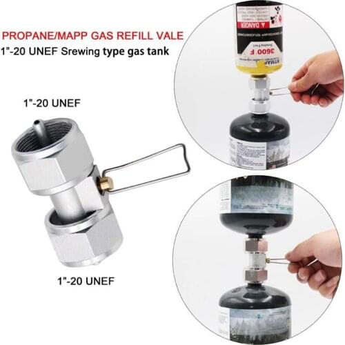 Propane Gas Convertor Shifter Refill Flat Tank Conversion Adapter Camping Gas Adaptor Valve