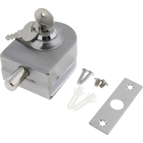 Stainless Steel Anti-theft Glass Door Lock for 12 Mm 14 Mm Thickness