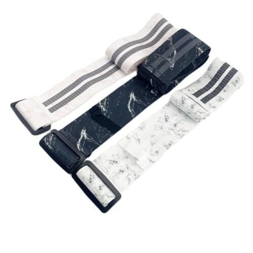Adjustable Marble Fabric Loop Resistance Bands Gym Yoga Accessories