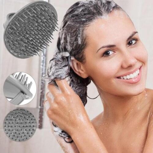Shower Hair Shampoo Brush Comb Silicone Massage Scalp Anti-skid Hairbrush Massage Comb Bath and Scalp Massager Head Care