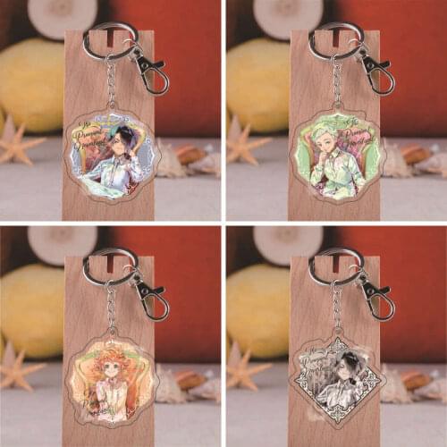 The Promised Neverland Norman ray Emma acrylic key chain pendant anime Keyring
