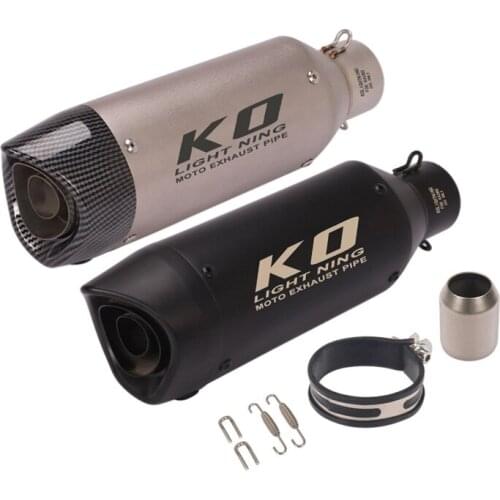 Universal 51mm Exhaust Muffler Tip Baffle db Killer Silencer Exhaust System Tail Tips Pipe for CBR500 CB300R Z800 Z900 R6 Moto