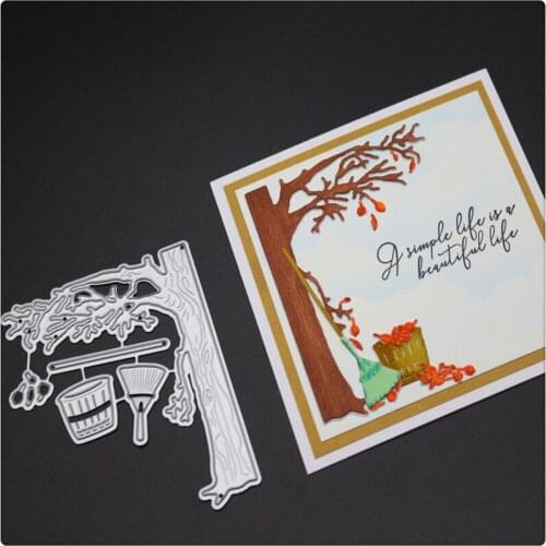 YINISE Scrapbook Metal Cutting Dies For Scrapbooking Stencils Sweep LEAF DIY Album Cards Decoration Embossing Folder Die Cut