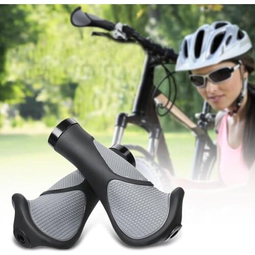 1 Pair Bike Handlebar Grips Waterproof Non-Slip 140mm Length Bicycle Grips