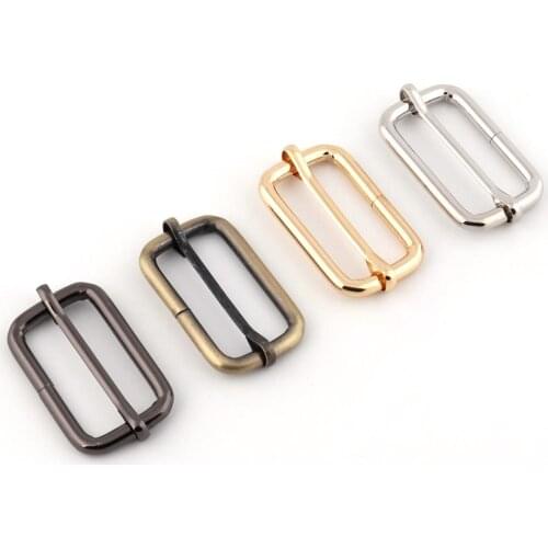 10pcs Metal Adjuster Slide Buckle Strap Adjuster Strap Slider Purse Ring Slide Buckle Strap Buckle Purse Hardware(38mm)