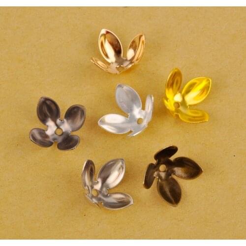 1000Pcs 15x8mm Bead Caps For Jewelry Making Flower Bead Caps Findings DIY Bracelet Earrings Supplies Wholesale