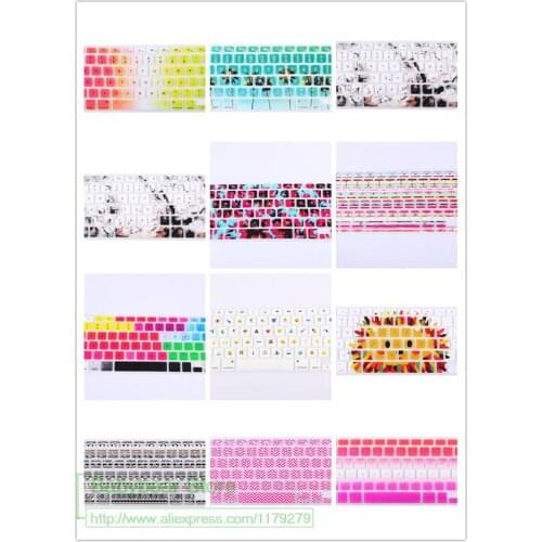 2016 USA layout Letters Keyboard Cover For Macbook Air Pro Retina 13 15 Laptop Protective Film for macbook 13" 15