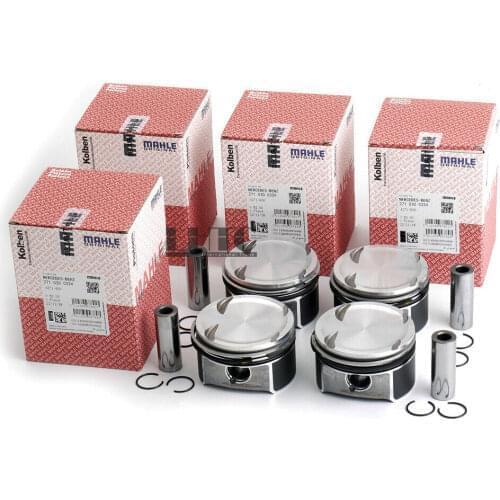 4x 2710302217 Pistons & Rings Set Φ82mm For Mercedes-Benz W203 W204 W211 E200K C200K CGI