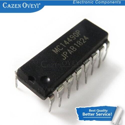 5pcs/lot MC14490P MC14490 DIP-16 MC14490PG In Stock