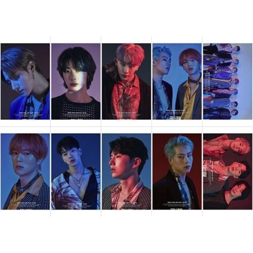 10pcs/set Kpop MONSTA X Lomo Card Photocard Photo Print Album Photocard For Fans Gifts Crystal Card Stickers