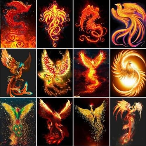 Diamond Embroidery Animals 5D DIY Diamond Painting Phoenix Full Square/Round Drill Mosaic Cross Stitch Decoration Home