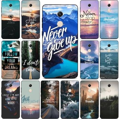 YNDFCNB Travel mountain sea beach quotes Phone Case for RedMi note 4 5 7 8 9 pro 8T 5A 4X case