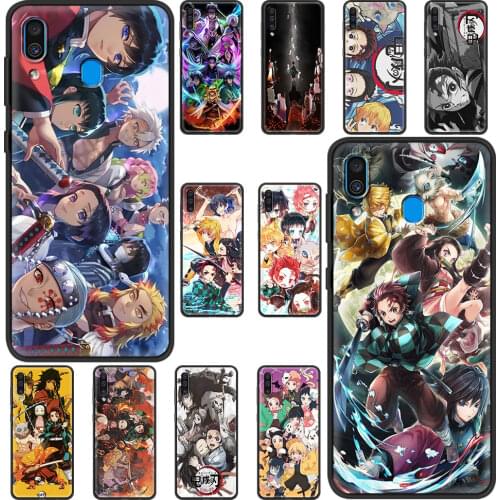 Case for Samsung Galaxy A50 A10 A20e A70 A30 A40 A20 A20s A10s A80 Cover For A50s A30s Soft Phone Capa Demon Slayer Anime Coque