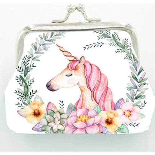 Cartoon Unicorn Kids Coin Purses Cute Women Mini Wallets Ladies Hasp Money Bags for Girls Change Purse Female Children Pouch Toy