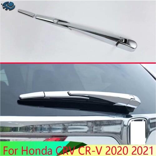 For Honda CRV CR-V 2020 2021 ABS Chrome Rear Window Wiper Arm Blade Cover Trim Overlay Nozzle Molding Garnish
