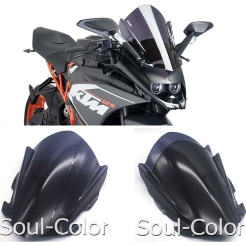 Windscreen Windshield Visor Viser For 2014-2018 RC125 RC200 RC390 2014-2018 RC 125 200 390 SX Duke