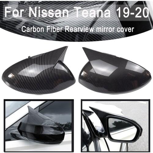 New Styling Rearview mirror cover Shell For Nissan Teana 19-20 Reversing mirror Cover decorative Carbon fiber Car Accessories