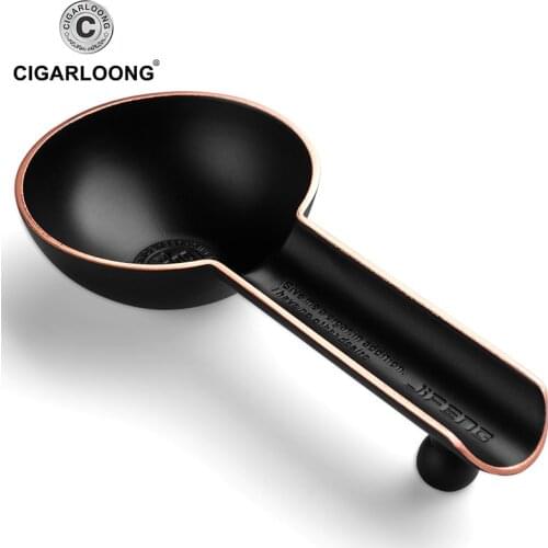 Mini Smoking Ashtray Bronze spoon smoke trough Pocket Cigarette Cigar Ash tray CL-075