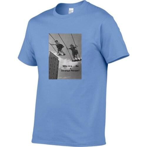 HybSkr mens printed short-sleeved T-shirt mens casual T-shirt womens oversized T-shirt Korean style street cool top