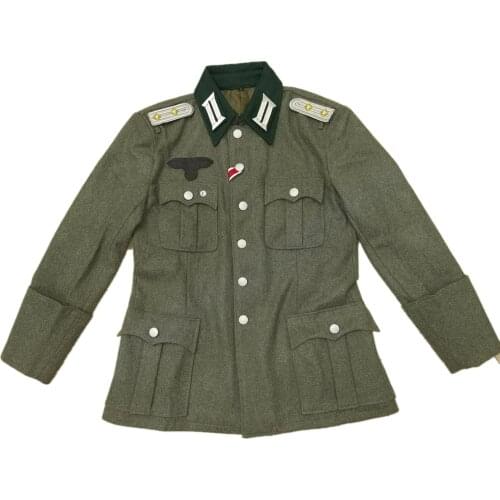 WWII WW2 GERMAN M36 WOOL FIELD UNIFORM OFFICERS CAPTAIN RANK INSIGNIA TUNIC Military War Reenactments