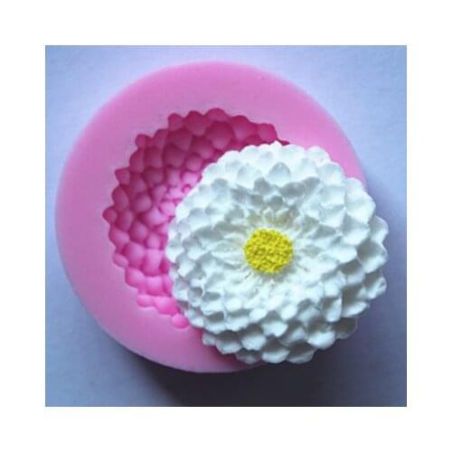 New Flower fondant cake molds soap chocolate mould for the kitchen baking FM109