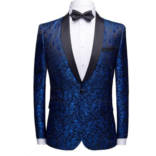 New Male Slim Fit suit Jacket Stage One Button Blazer Man Formal Wedding Suit Men Casual Slim Fit Formal Suit Blazer SL1623