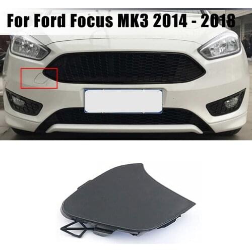 Car Front Bumper Tow Hook Eye Cover Cap for FORD FOCUS MK3 2014 2015 2016 2017 2018 ABS Front Trailer Cover