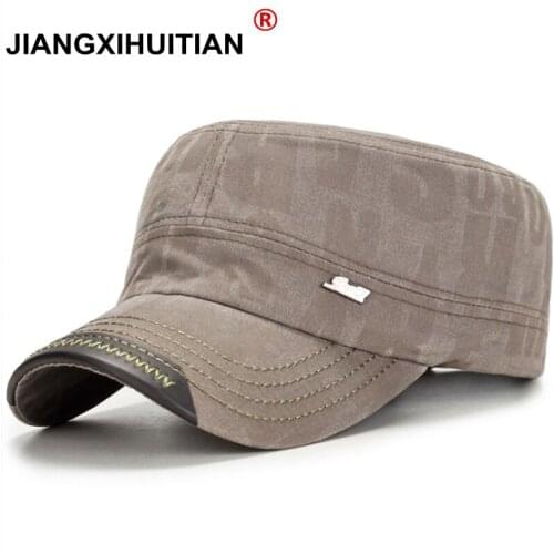 Fashion Spirng Summer Breathable Military Hat Cap Snapback Hats For Men Sun Shade Baseball Caps Beanie Bone Driver hat