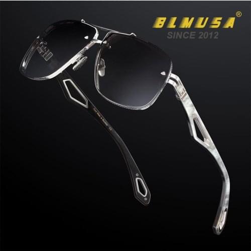 BLMUSA New High Quality Square Business Sunglasses Mens Car Driving Trend Glasses Brand Design Personality Sun Glasses Women