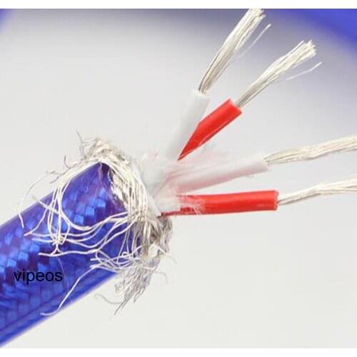 SP-7001AG Silver Audio Interconnect DIY Rca Cable for DIY Amplifier CD Player Home Theater - ( Sell Per Meter )