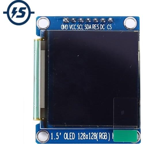 SPI RGB OLED Display Screen Module 65K SSD1351 Driver 128*128 3.3V Power 1.5inch 128x128
