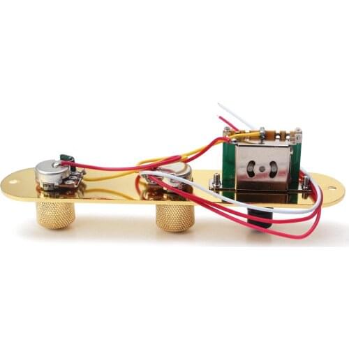 Alloy 3 Way Switch Loaded Guitar Control Plate Wired Control Plate Golden