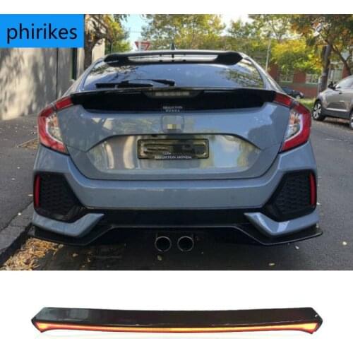 LED Rear Bumper Fog Lamp Brake Light Dynamic Turn Signal Reflector For Honda Civic Type R 2021 Multi-function