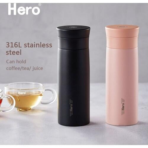 400ML Hot Water Cup Thermos Mug Thermos Cup Hot Water Bottle Travel Coffee Mug Double Wall Stainless Steel Tumbler Vacuum Bottle