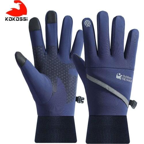 KoKossi Cycling Gloves Touch Screen MTB Full Finger Bike Bicycle Glove Windproof Motorcycle Ski Winter Autumn Thermal Warm Glove