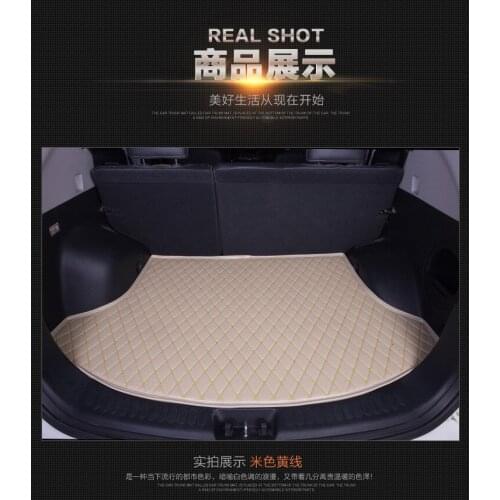 Waterproof Leather No Odor Car Trunk Mats for A6L A4L Audi A3 Q3 Q5