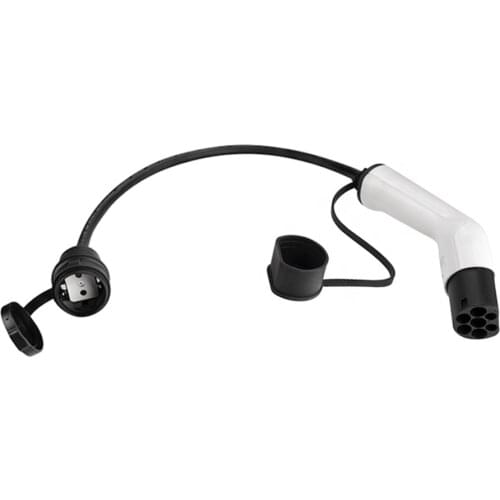 16A Type 2 charging side plug to schuko socket electrical car charging adapter