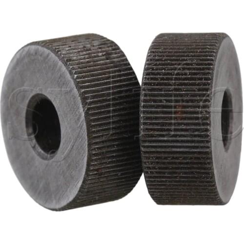2PCS 19x8mm Single Straight Knurling Tool 0.6mm Pitch Linear Knurl Wheel