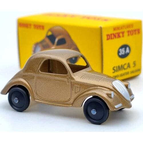 Atlas 1:43 Dinky Toys 35A For Simca 5 Brown Diecast Models Car Limited Edition Collection Auto Gift