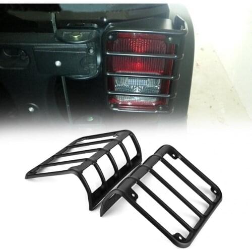 Car-styling 1 Pair Rear Taillight Lamp Cover Guard Protector for Jeep Wrangler 2007-2016 Aluminum alloy