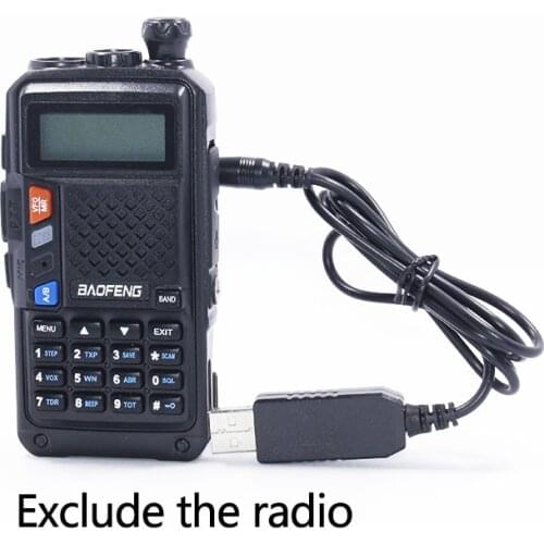 Baofeng 2.5mm USB Charger Cable with indicator light for BaoFeng BF-UVB3PLUS UV-S9 UV-9SWalkie Talkie