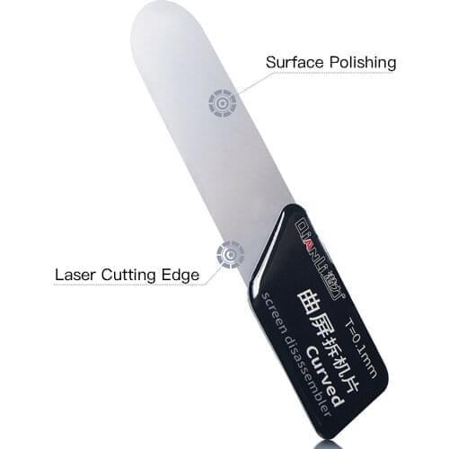 1-5pcs Mobile Phone Curved LCD Screen Spudger Opening Pry Card Tools Ultra Thin Flexible Mobile Phone Disassemble Steel Metal