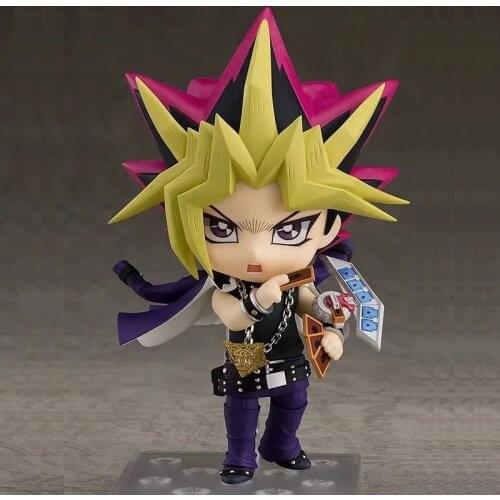 10CM Anime Duel Monsters Yugi Muto Figurine PVC Action Figure Replaceable Accessorie Model Toy Birthday Gift Movie Collection