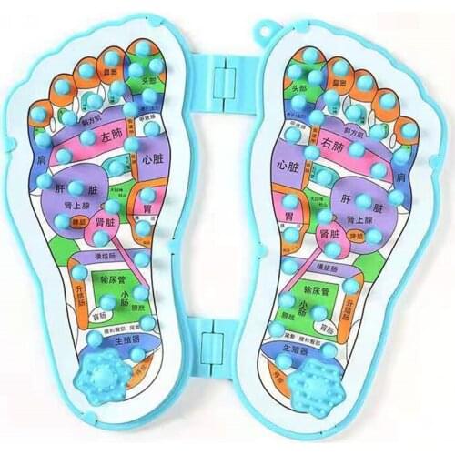 Foot Shape Massage Mat Stimulates Blood Circulation Acupoint Massager Plate Board Reflexology Massage Pad Braces Supports