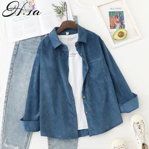 Hsa Women's Corduroy Shirts