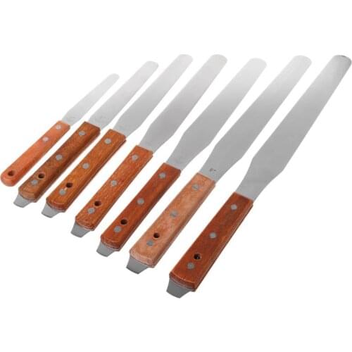 Stainless Steel Inking Paint Glue Mixing Knife Draw Spatula Scrape Texture Scraper